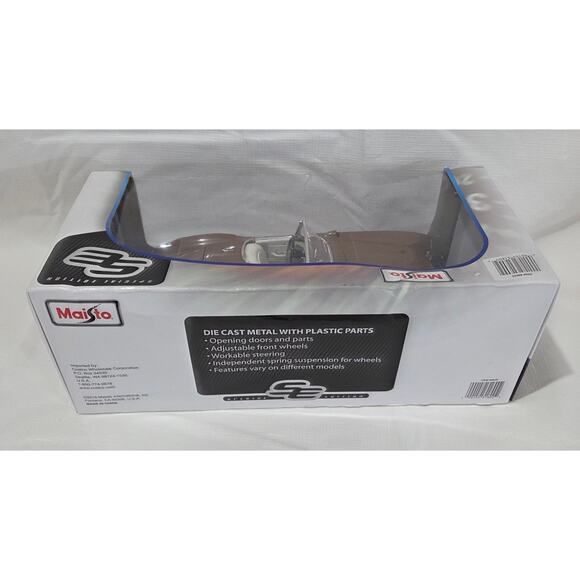 Maisto 1957 Special Edition Chevy Corvette Convertible Bronze 1:18 Diecast Car - Picture 6 of 8